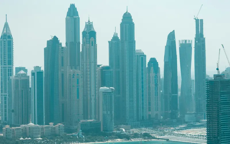 Torres de Dubai Marina vistas desde lo alto