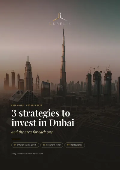 Cover of the guide 3 strategies to invest in Dubai