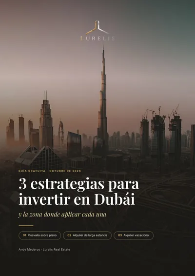 Portada de la guía 3 estrategias para invertir en Dubái